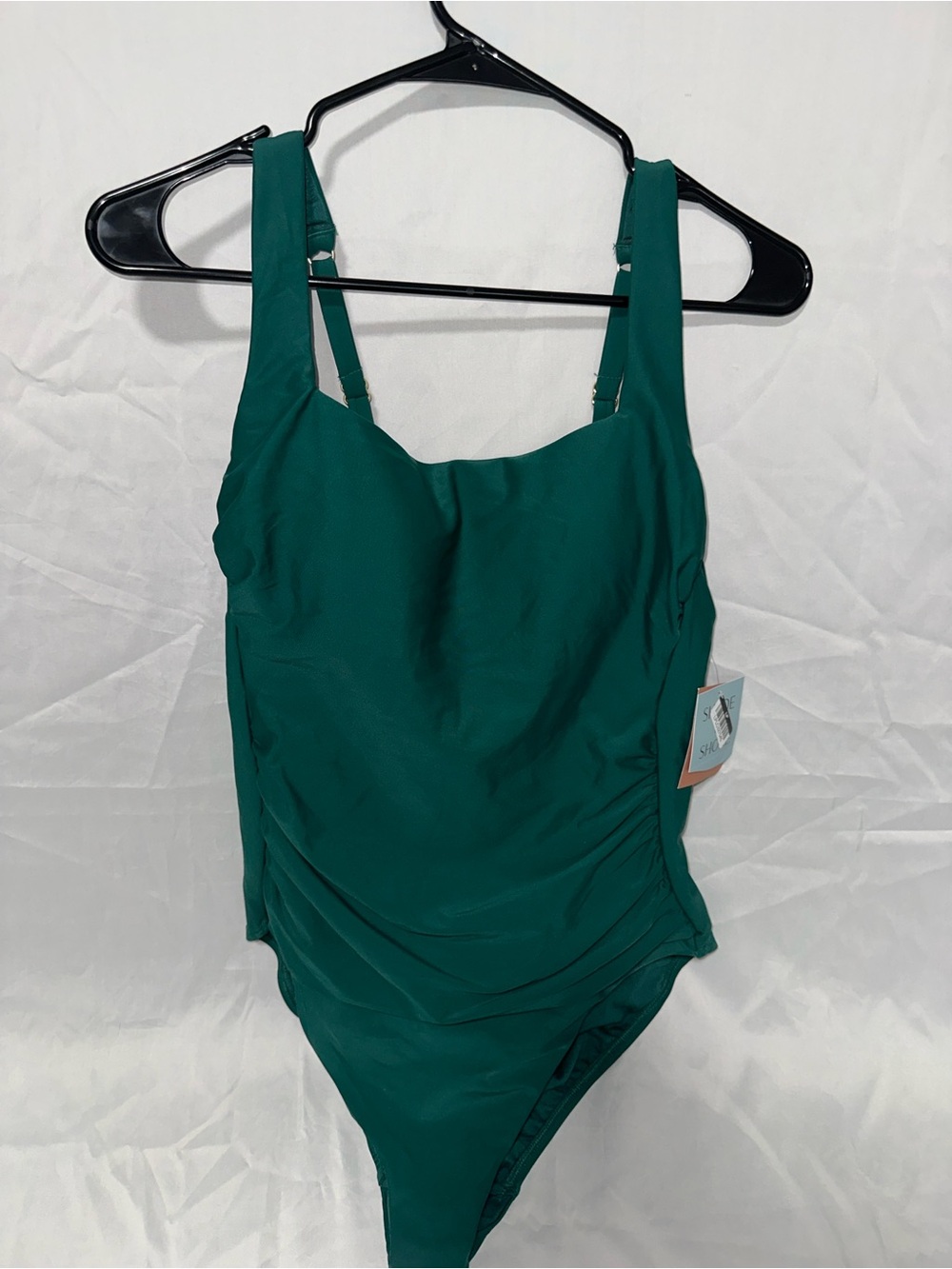 Shade & Shore Teal Green One-Piece Swimsuit